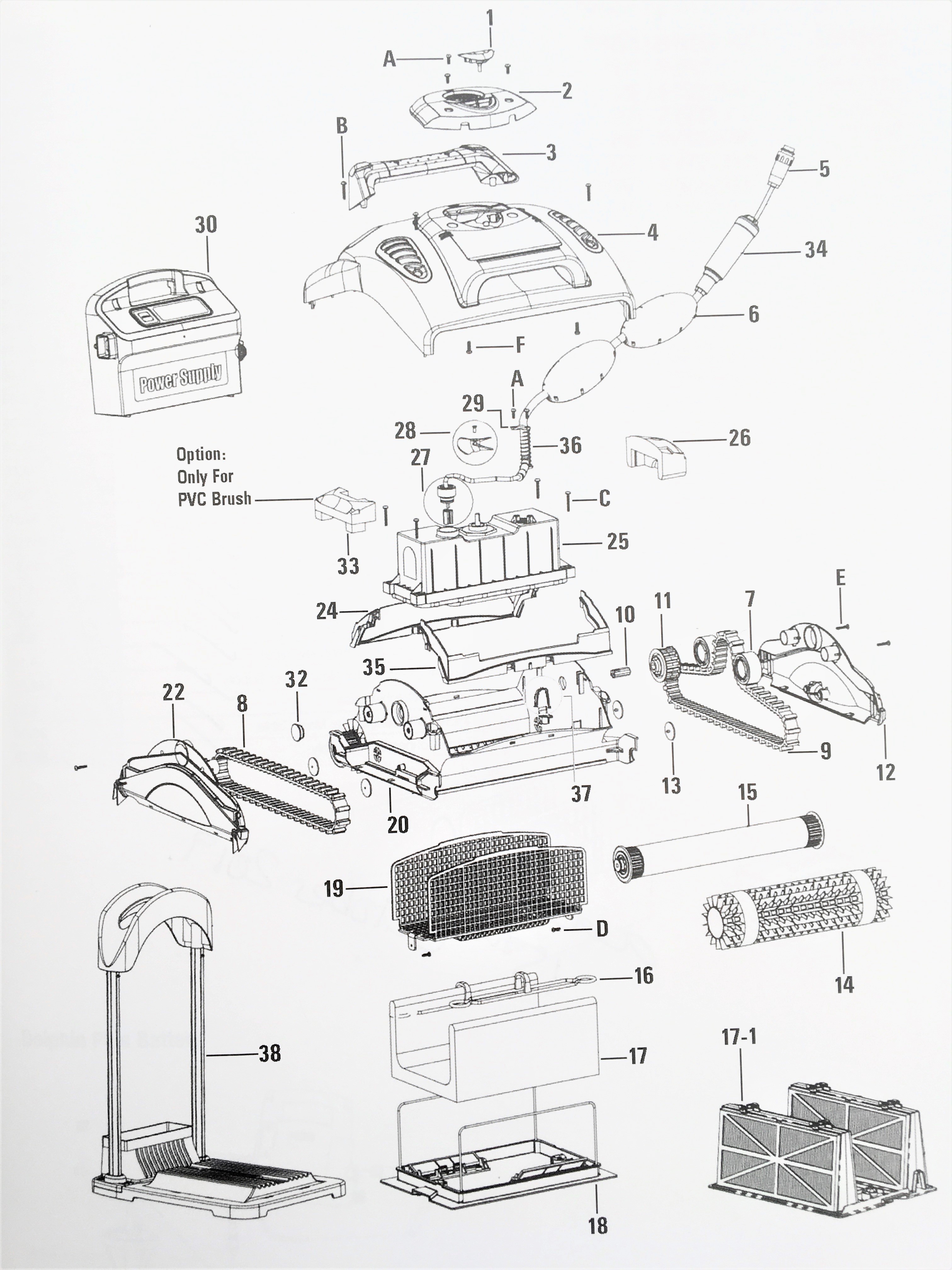 Dolphin Supreme M3 Parts diagram