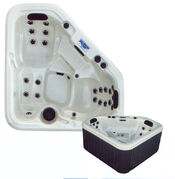 Corner Hot Tub for 2 people in Silver Marble