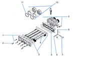 Jandy LX parts Header Baffle Heat exchanger
