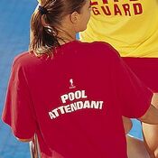 Pool Atendant  Tee Red