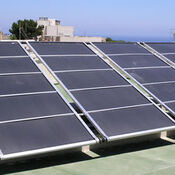 Suncell solar panels in aluninium frames
