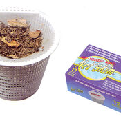 Net to catch leaves in pool skimmer basket