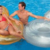 Pillow back floating chairs