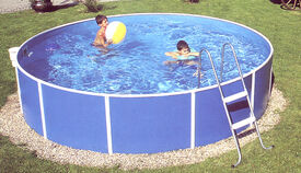 Round Steel Wall Mountfield 12' x 36" Splasher pool