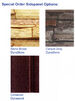 Special order cabinet options