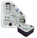 Corner Hot Tub for 2 people in Silver Marble