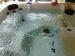 Water bubbling in 6 seater Spa