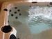Corner seat in Garden Leisure Hot Tub