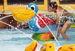 Pelican with handpump