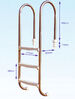Swimming pool ladder - slimline