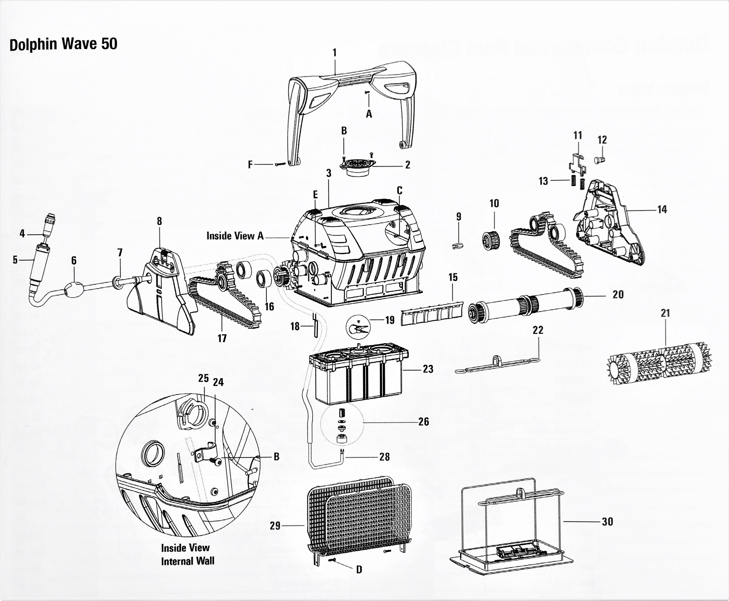 Dolphin Wave 50 parts diagram