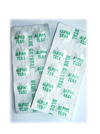 Blue Crystal Alpha Test Tablets