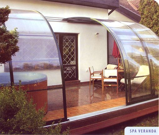 Veranda spa enclosure