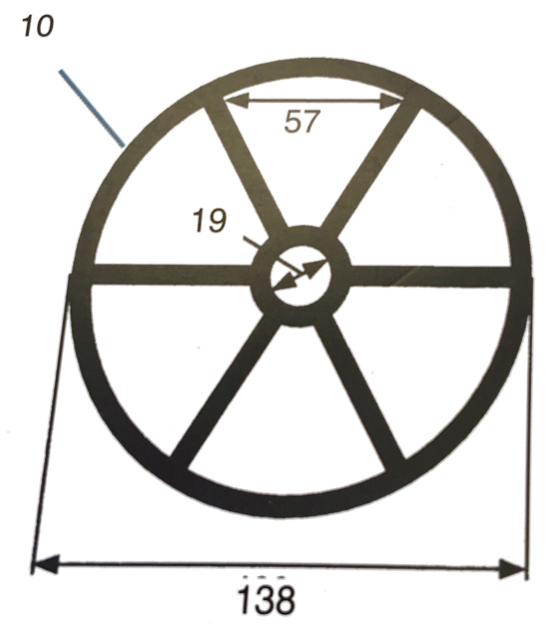 Hayward 6-spoke 1.5" 10 Hayward 6-spoke 1.5"