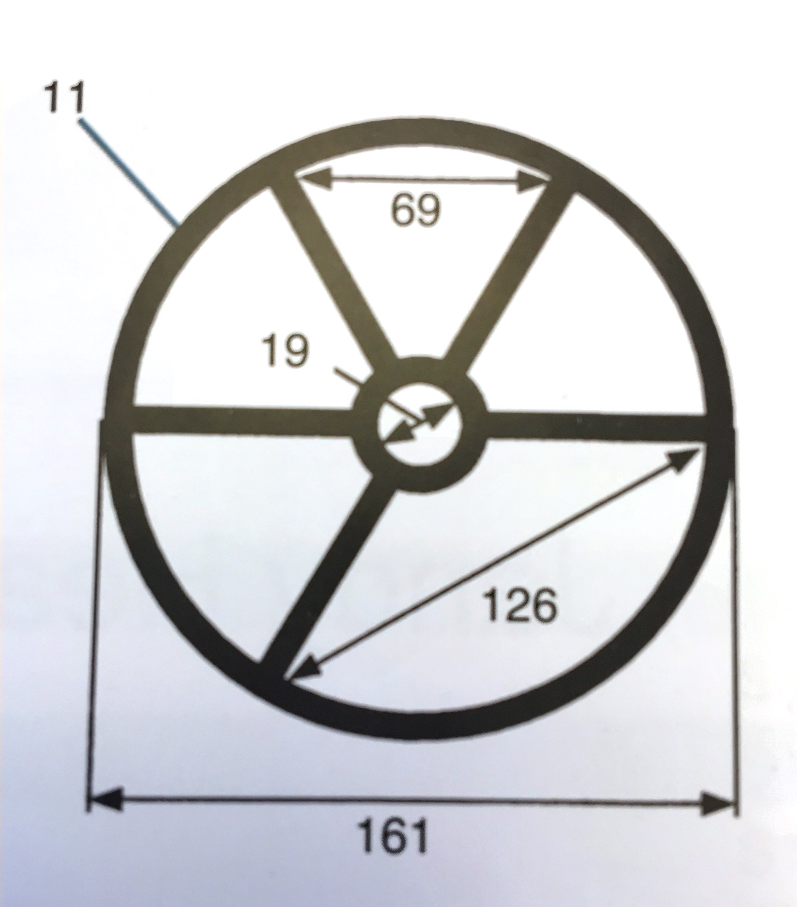 11 Hayward 5-spoke 2"