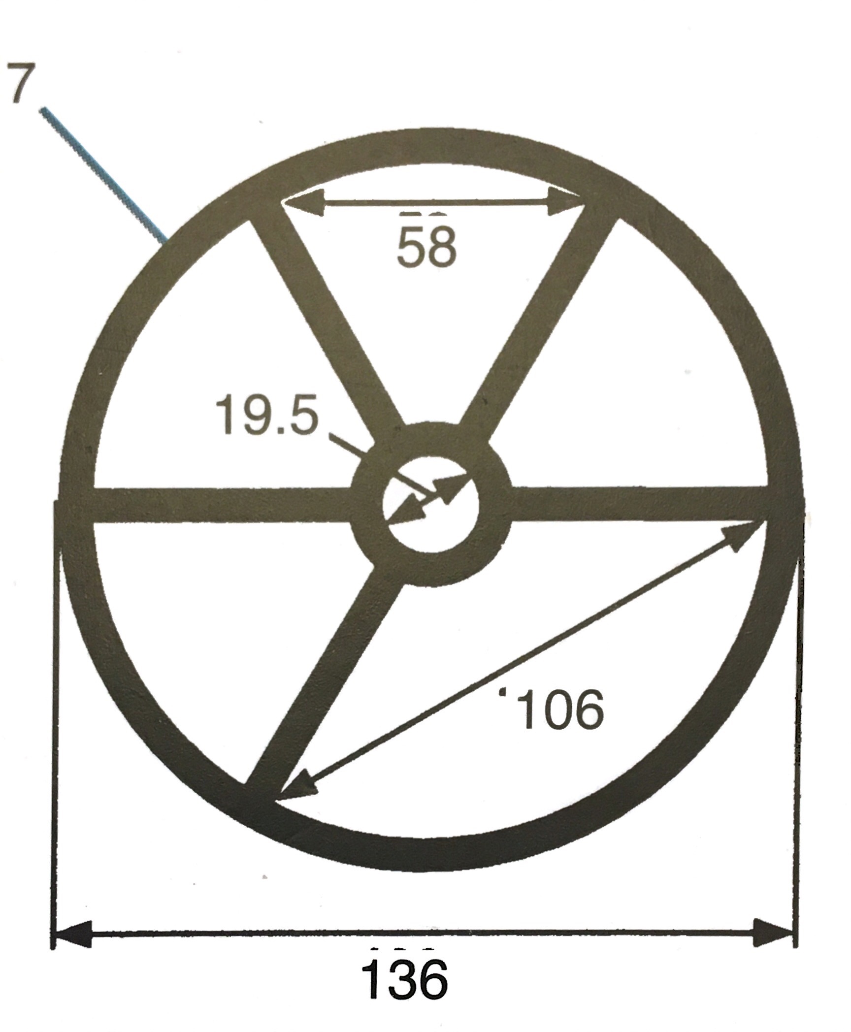 7  Plastica TM/Midas 1.5"