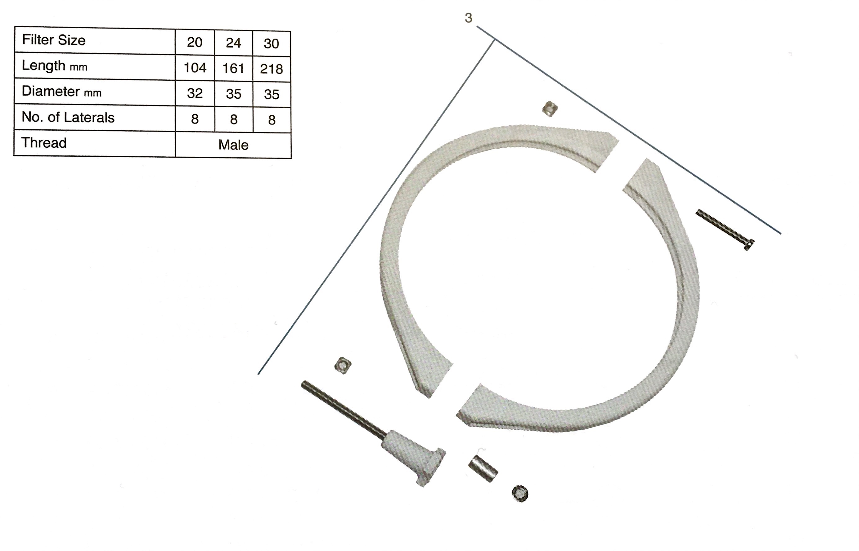 Endurance 20 to 30 inch Sand Filter Parts Diagram