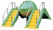 Twin frog slide