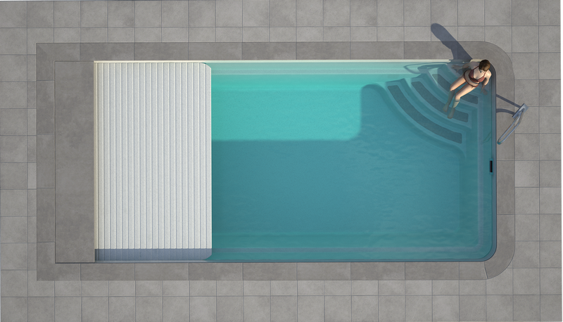 Luxe Pools - Lugano slatted cover