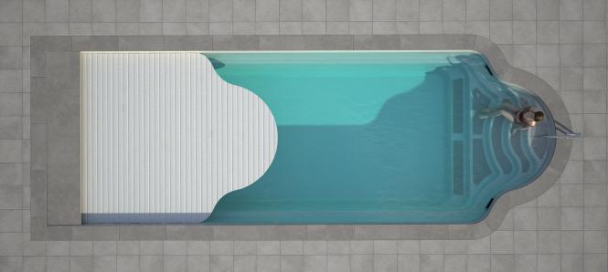 Luxe pools - Garda with slatted cover