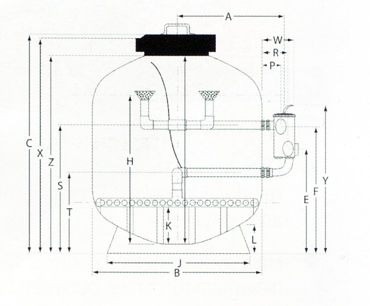 waterco micron dimensions diagram