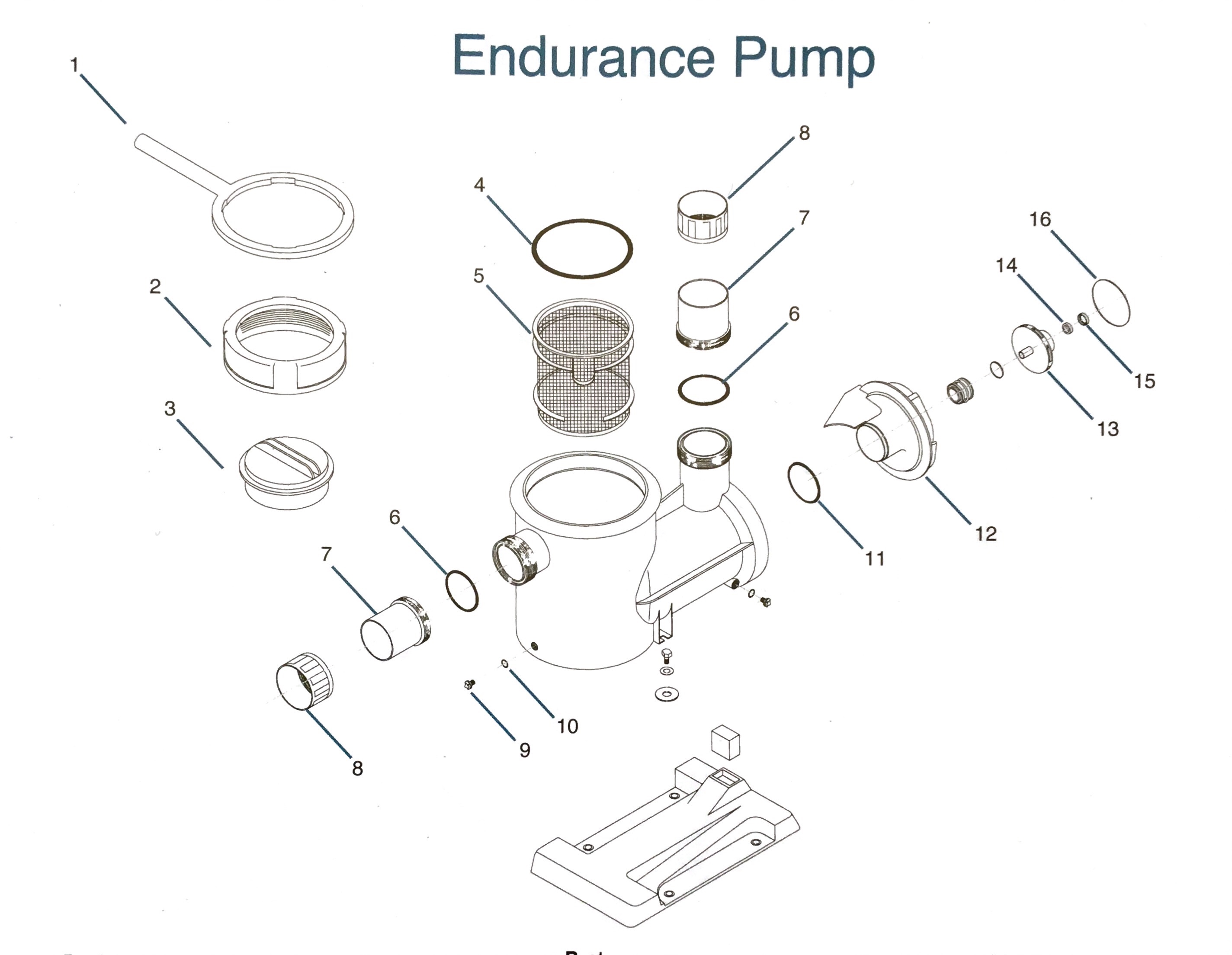 Endurance Pump Parts Diagram