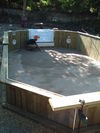 7. Cut Fittings and lay Pool Base
