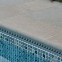 Fossil Antique Pearl swimming pool copings