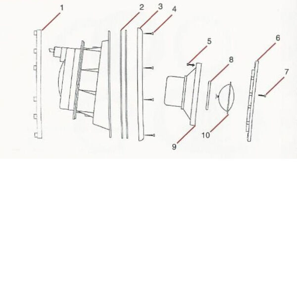 Certikin Underwater light parts diagram