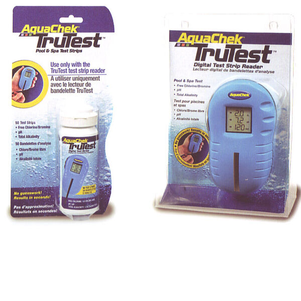 digital swimming pool water tester and strips