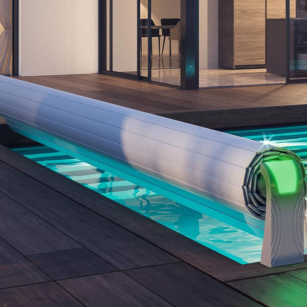 Volet de piscine automatique hors sol open aero abriblue