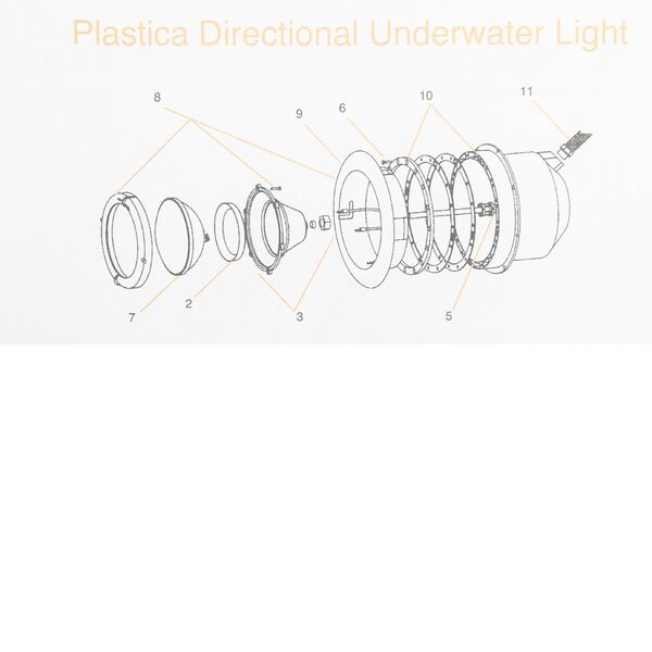 Plastica Directional Underwater Light Parts