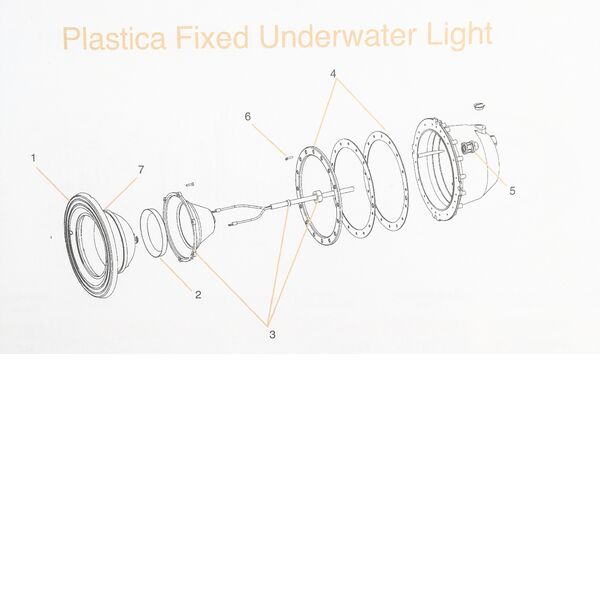 Plastica Fixed Underwater Light Parts